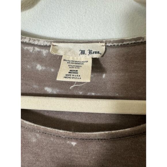 M Rena Bundle of 2 Dyed Long Sleeve T-shirts Sz M - Picture 5 of 6